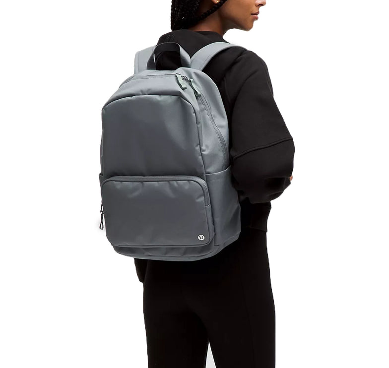 lululemon Unisex Everywhere Backpack 22L Tech Canvas Oil Grey/Grey Eucalyptus