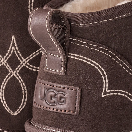 UGG Men's Classic Ultra Mini Western Burnt Cedar