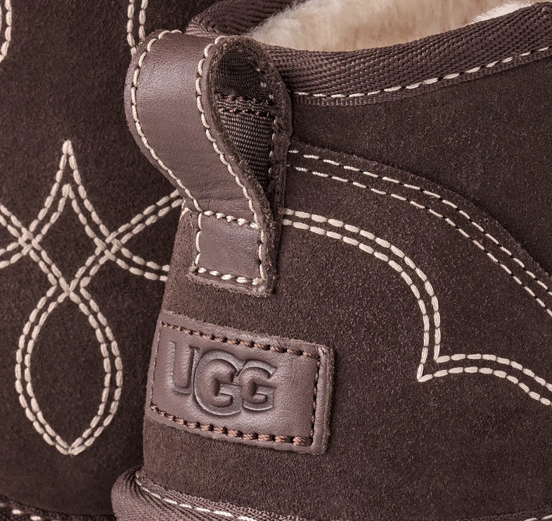 UGG Men's Classic Ultra Mini Western Burnt Cedar