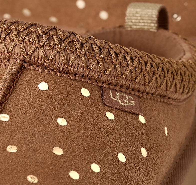 UGG Big Kids' Tazz Shiny Dots Chestnut