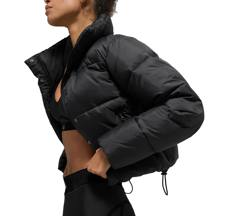 alo Women's Gold Rush Puffer Black