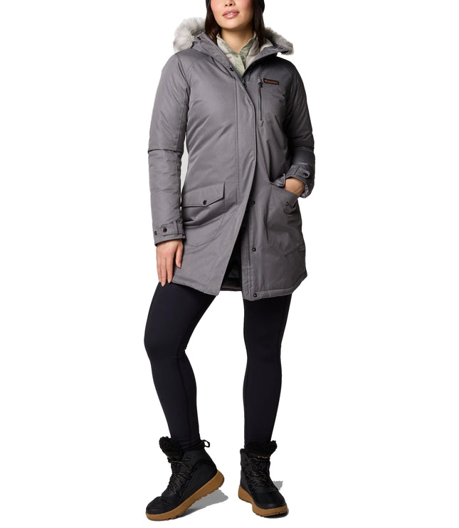 Columbia Women's Suttle Mountain Long Insulated Jacket City Grey