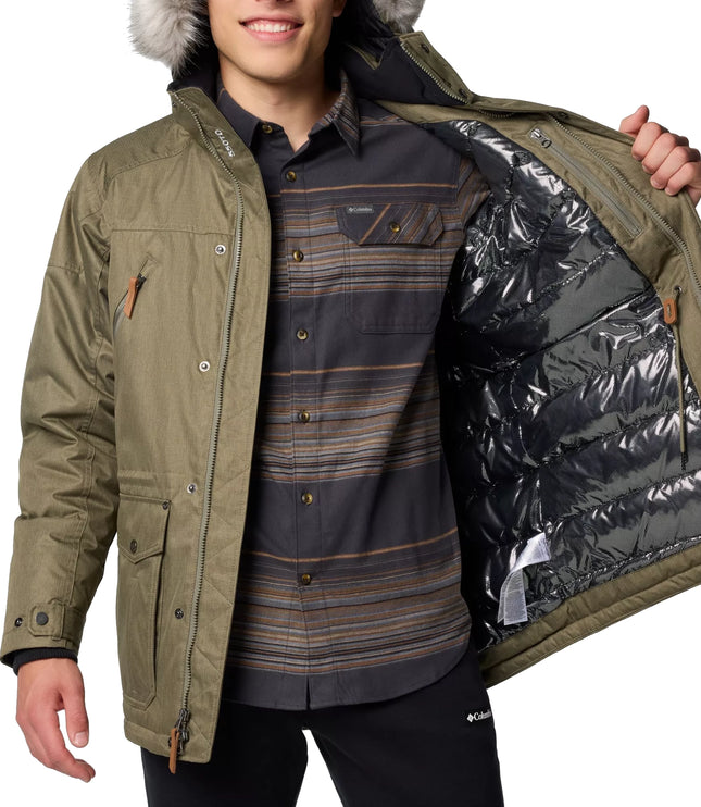 Columbia Men's Barlow Pass TurboDown II Jacket Stone Green