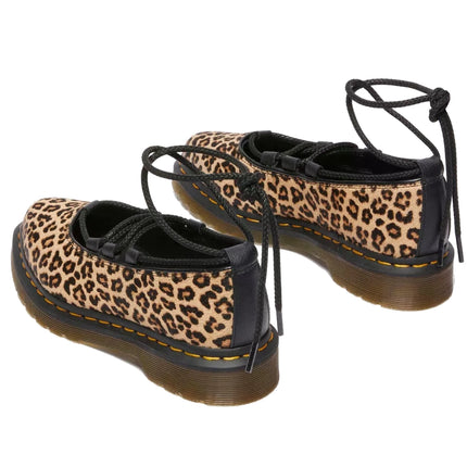 Dr. Martens Women's Elphie II Leopard Ballet Flats Light Tan