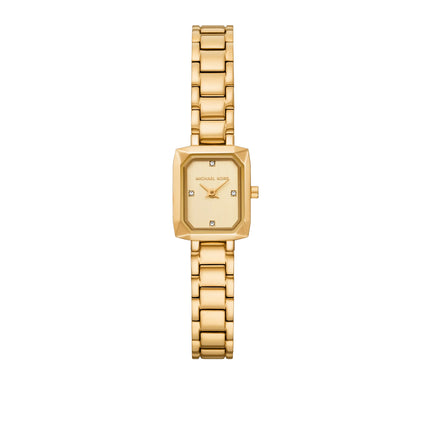 Michael Kors Women's Micro Alane Pavé Gold-Tone Watch Gold MKO1309