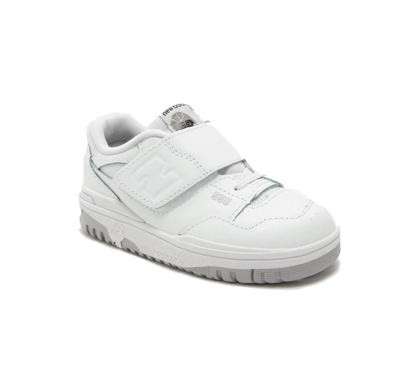 New Balance Toddler's 550 Bungee Lace with Top Strap White IHB550PB - Özel İndirim