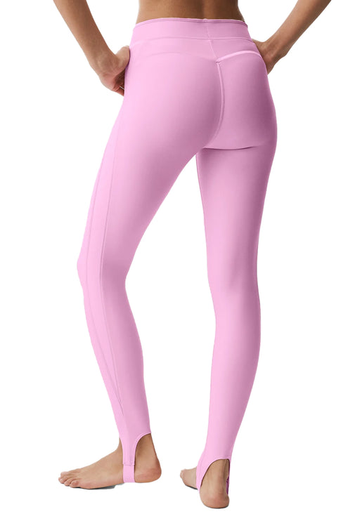 alo Women's Airlift High-Waist Love Language Stirrup Legging Candy Heart Pink