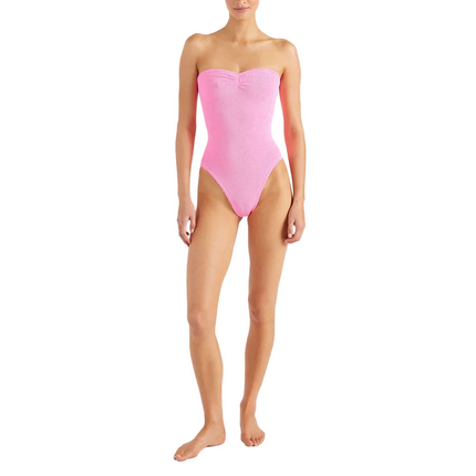 HUNZA G Women's Brooke Swim Bubblegum