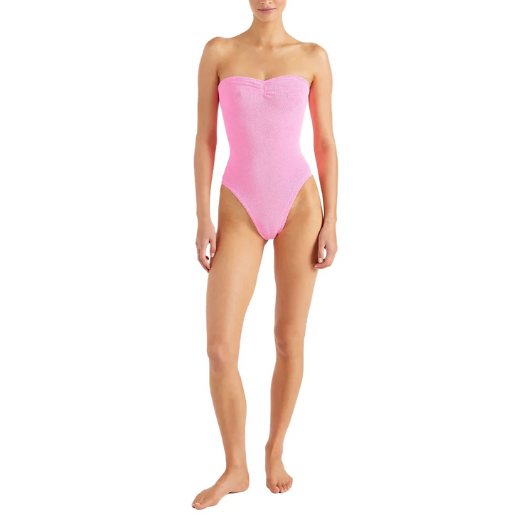 HUNZA G Women's Brooke Swim Bubblegum