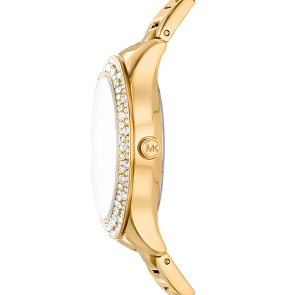 Michael Kors Women's Liliane Pavé Gold-Tone Watch Gold MKO1299