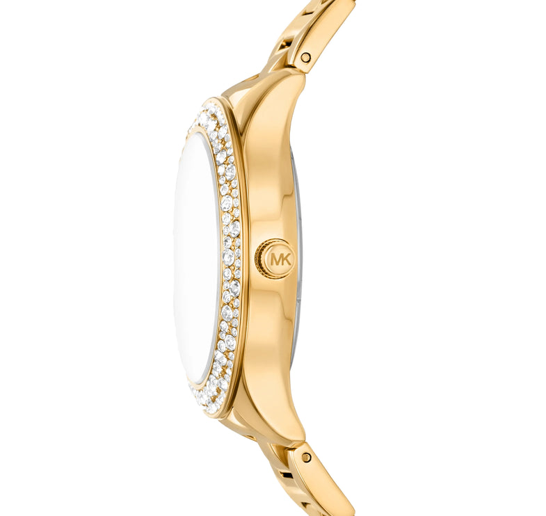Michael Kors Women's Liliane Pavé Gold-Tone Watch Gold MKO1299