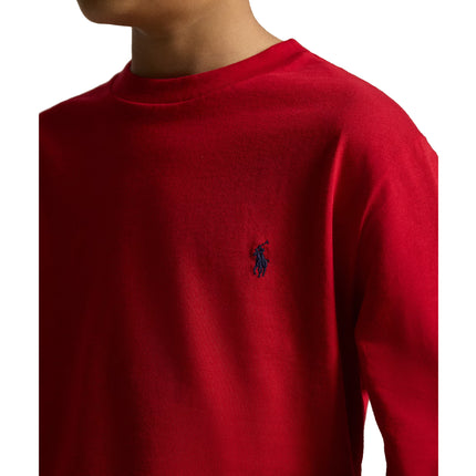 Polo Ralph Lauren Boy's Cotton Jersey Long-Sleeve Tee RL 2000 Red