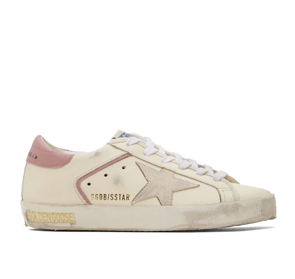 Golden Goose Women's Super Star Sneakers Cream/Rose