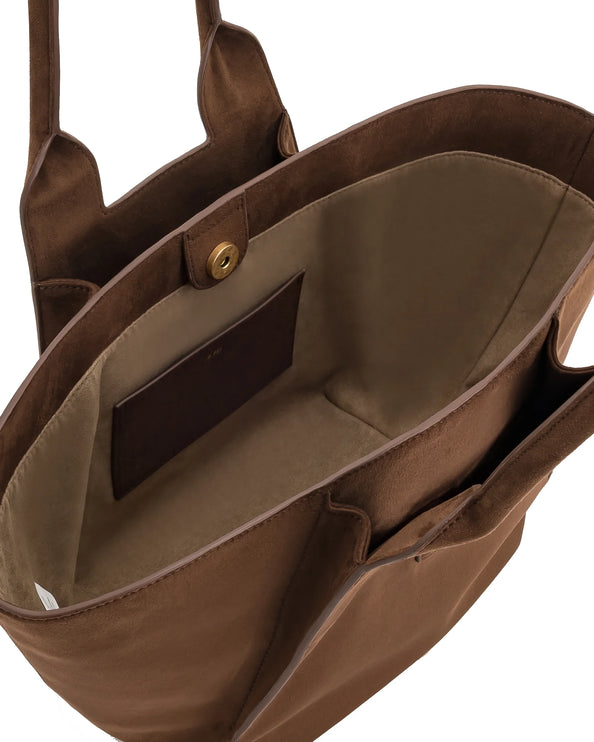 JW PEI Women's Cara Faux Suede Tote Bag - Mocha Brown