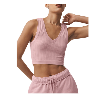 alo Women's Seamless Pointelle Tank Vintage Pink