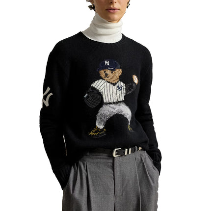 Polo Ralph Lauren Men's Polo Ralph Lauren Yankees Bear Sweater Polo Black Multi