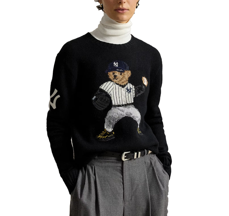 Polo Ralph Lauren Men's Polo Ralph Lauren Yankees Bear Sweater Polo Black Multi