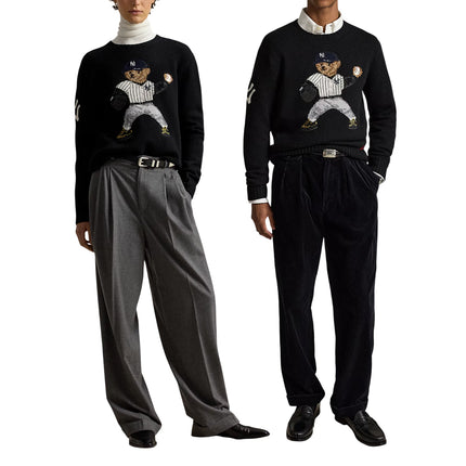 Polo Ralph Lauren Men's Polo Ralph Lauren Yankees Bear Sweater Polo Black Multi