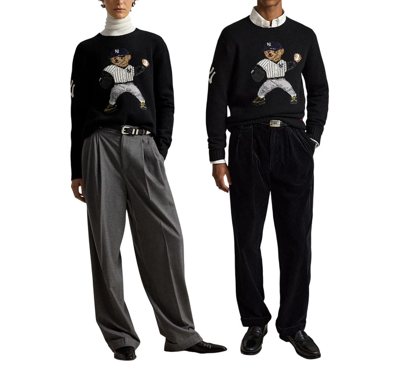 Polo Ralph Lauren Men's Polo Ralph Lauren Yankees Bear Sweater Polo Black Multi