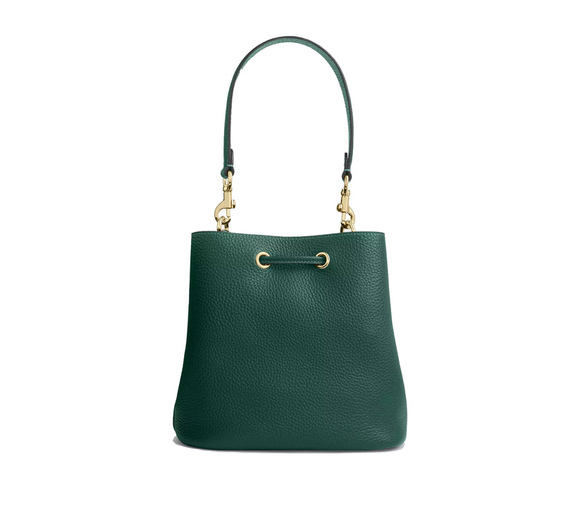 Coach Women's Rowan Bucket Bag Gold/Emerald
