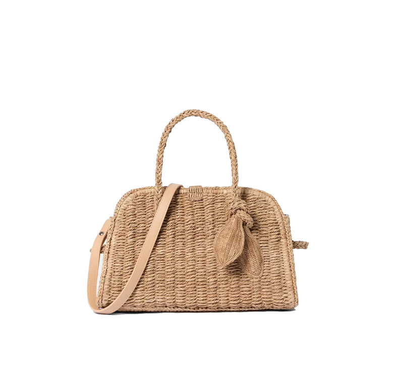 Jacquemus Women's The Small Raffia Turismo Beige