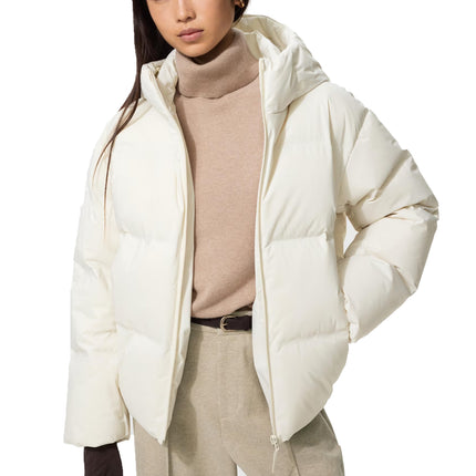 Uniqlo Women's Seamless Down Parka 01 Off White