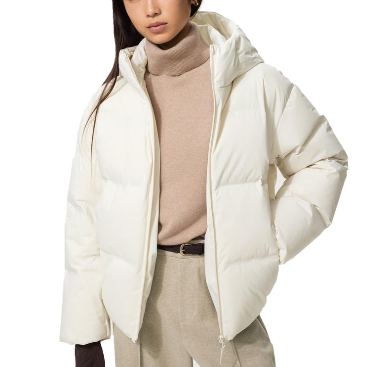 Uniqlo Women's Seamless Down Parka 01 Off White