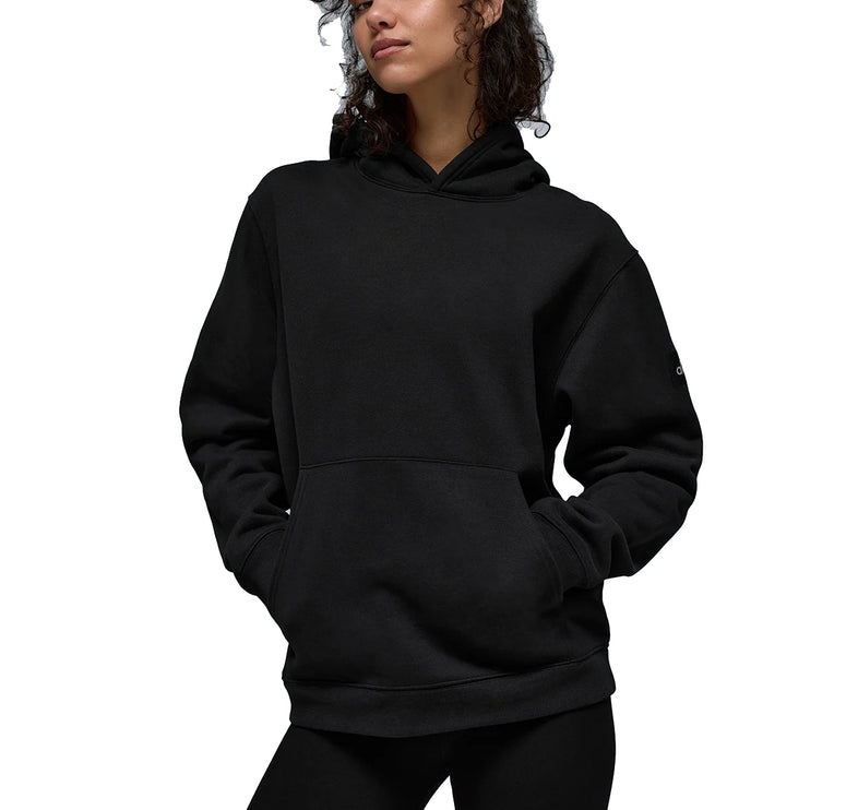 alo Women's Renown Heavy Weight Hoodie Black