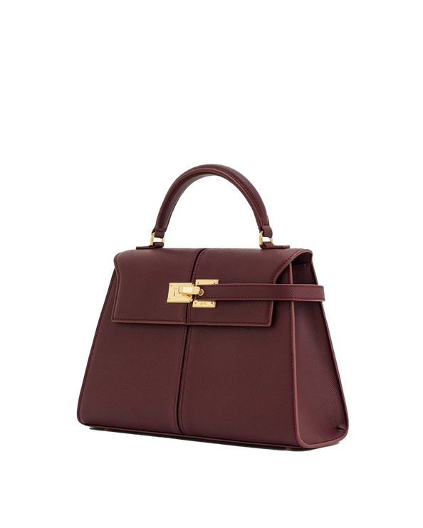 JW PEI Women's Elise Large Top Handle Bag Claret/Gold