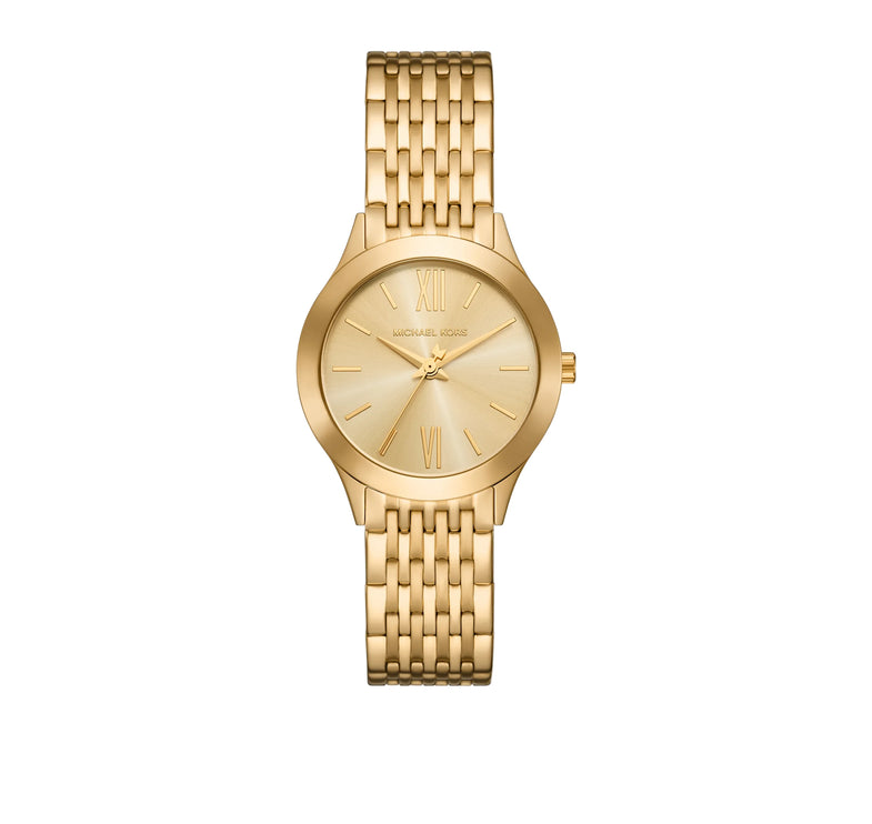 Michael Kors Women's Mini Aspyn Gold-Tone Watch Gold MKO1215