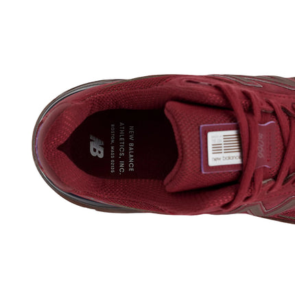 New Balance Made in USA 990v4 Monarch Burgundy with Pumpernickel and Black U990BR4