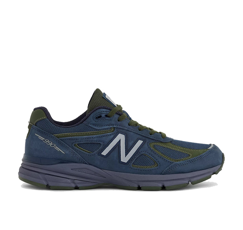 New Balance Made in USA 990v4 NB Navy with Meteorite and Kombu U990BG4