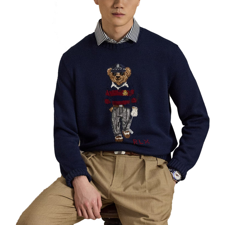 Polo Ralph Lauren Men's Polo Bear Performance Sweater Refined Navy
