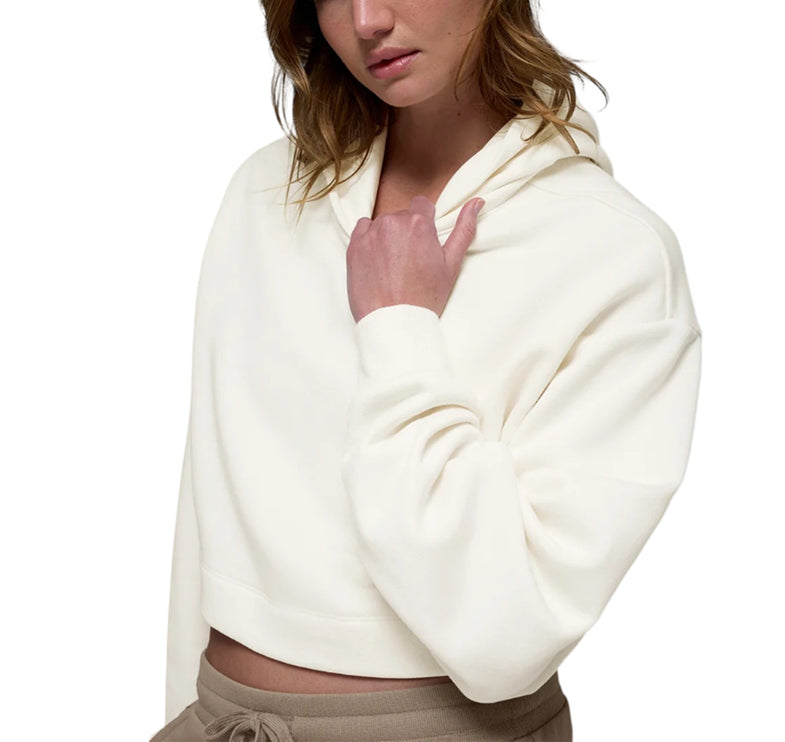 alo Women's Bae Hoodie Ivory