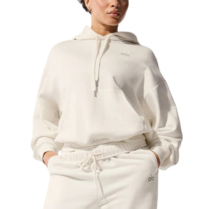 alo Women's Accolade Hoodie Ivory