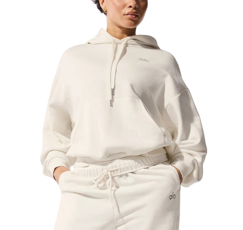 alo Women's Accolade Hoodie Ivory