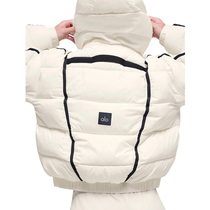 alo Women's Aspen Love Puffer Jacket Ivory