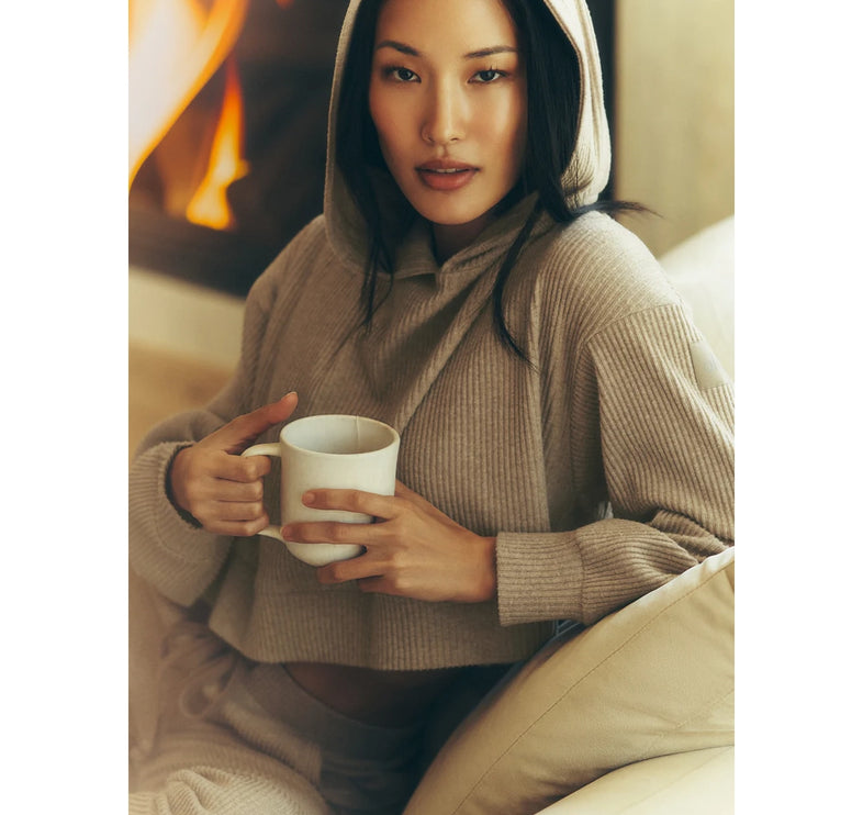 alo Women's Muse Hoodie Gravel Heather
