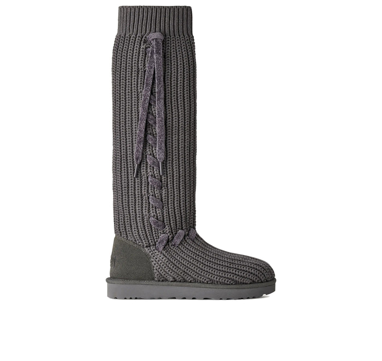 UGG Women's Classic Tall Whipstitch Knit Charcoal