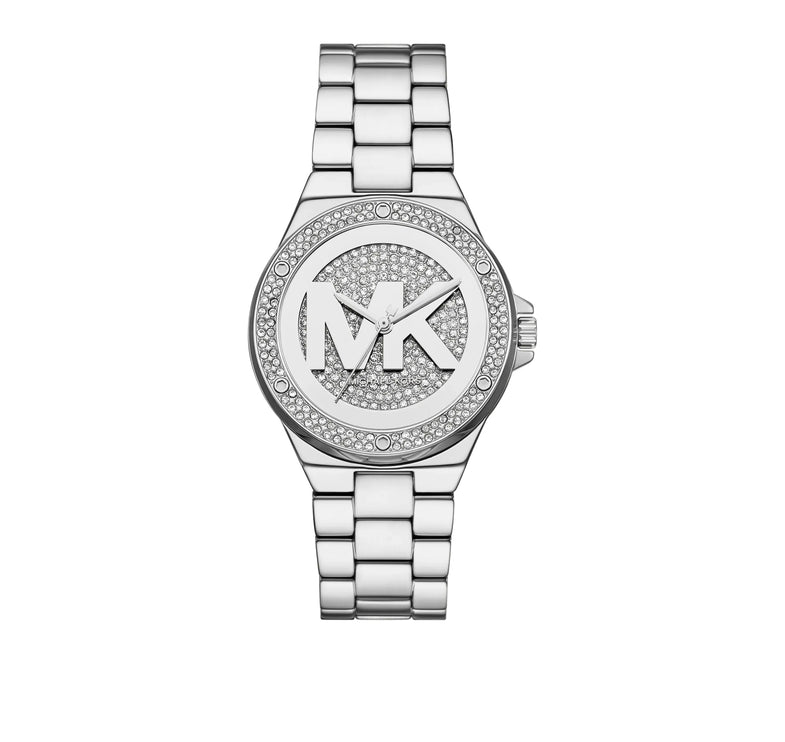 Michael Kors Women's Lennox Pavé Silver-Tone Watch Silver MKO1222
