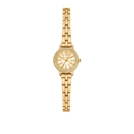 Michael Kors Women's Micro Melissa Pavé Gold-Tone Watch MKO1311