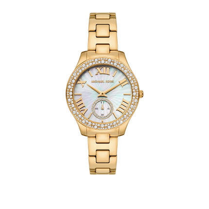 Michael Kors Women's Liliane Pavé Gold-Tone Watch Gold MKO1299