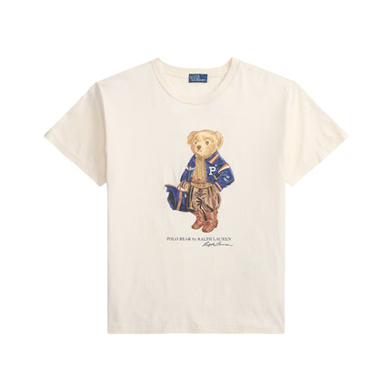 Polo Ralph Lauren Women's Polo Bear Cotton Jersey Tee Warm White