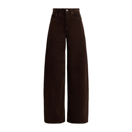 Polo Ralph Lauren Women's Corduroy High-Rise Super Wide-Leg Pant Circuit Brown
