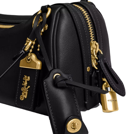 Coach Women's Rogue Shoulder Bag Brass/Black
