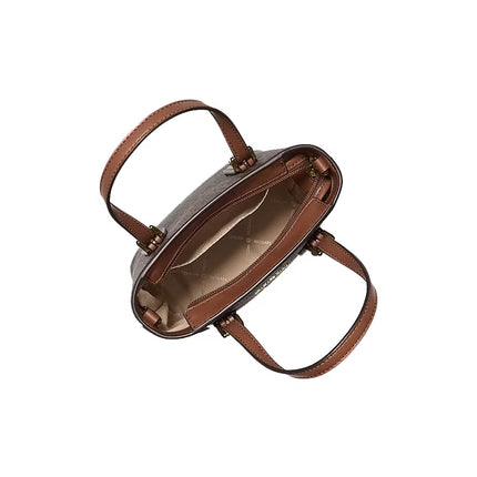 Michael Kors Women's Voyager Extra-Small Signature Logo Convertible Crossbody Bag Brown