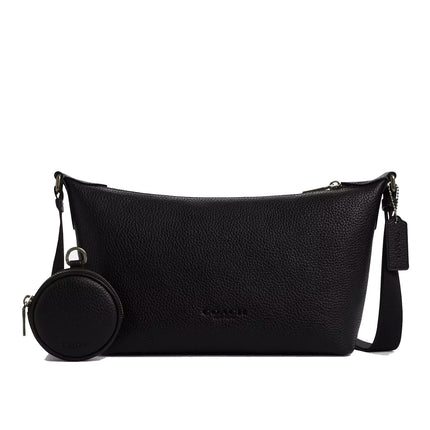 Coach Unisex Small Finn Crossbody Bag With Pouch Silver/Black