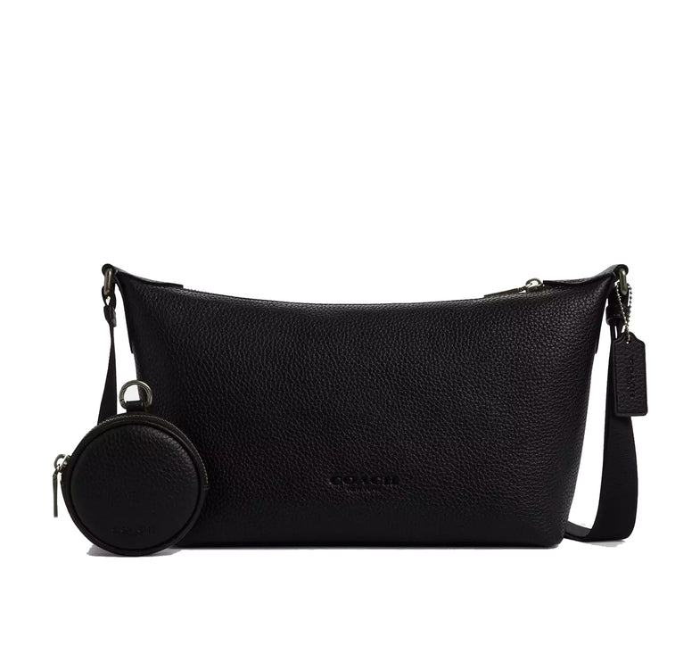 Coach Unisex Small Finn Crossbody Bag With Pouch Silver/Black