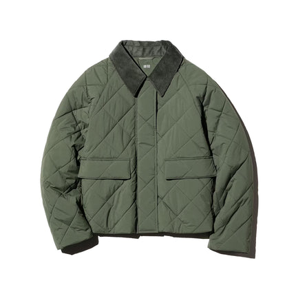 Uniqlo Women's Padded Utility Short Jacket 56 Olive