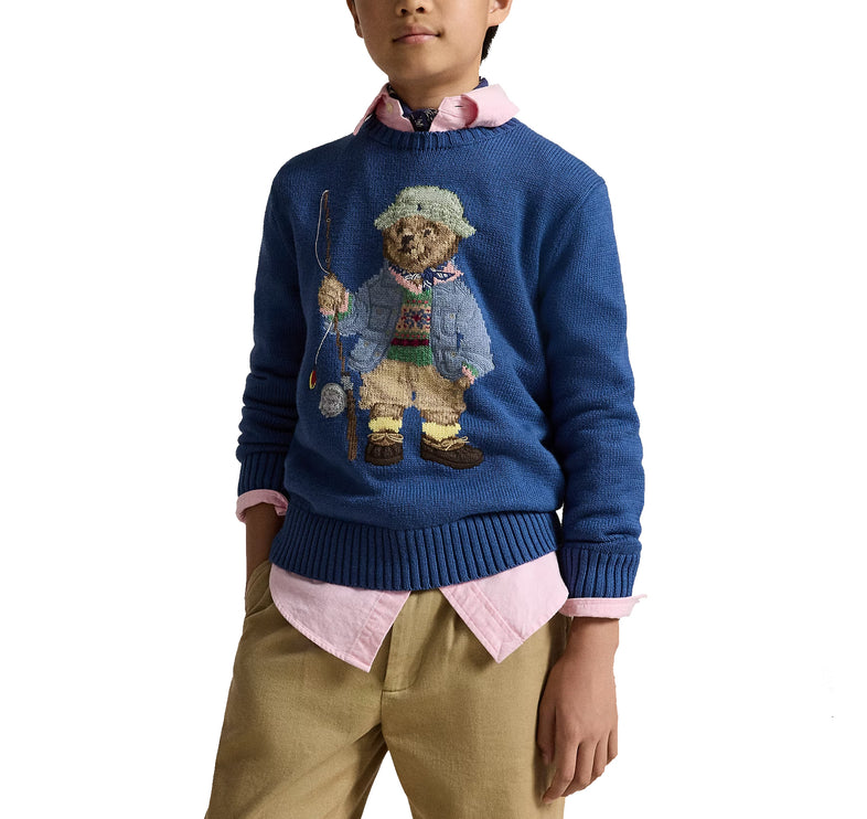 Polo Ralph Lauren Boy's Polo Bear Sweater Old Royal
